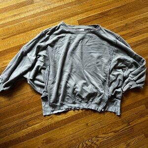 Free people split hem sweatshirt